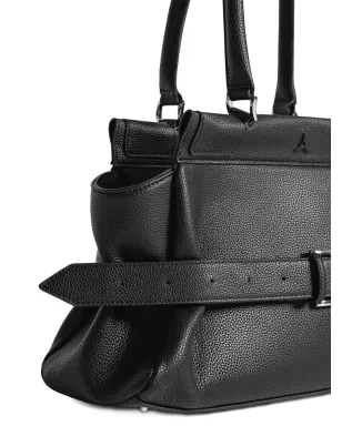 Manière De Voir Calais belted black tote bag - サムネイル4