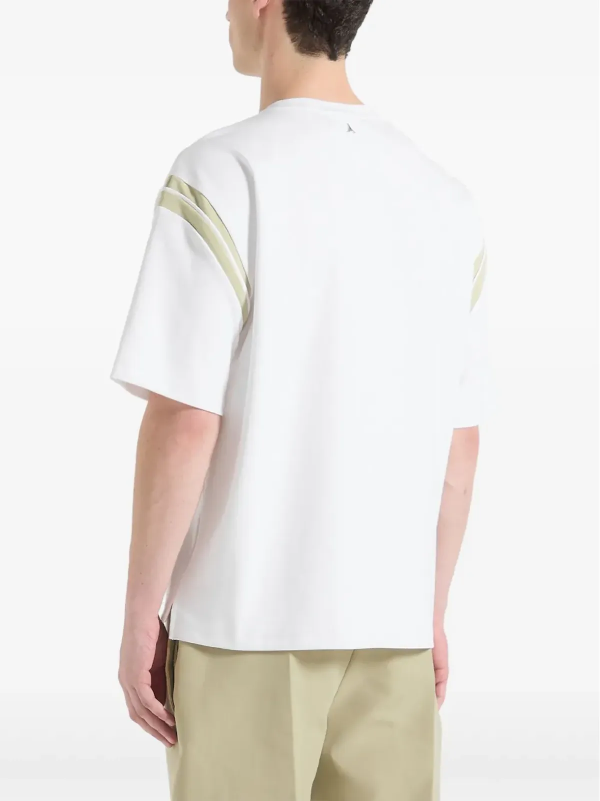 Maniére De Voir Georges ヴァーシティ Tシャツ ホワイト - 画像4