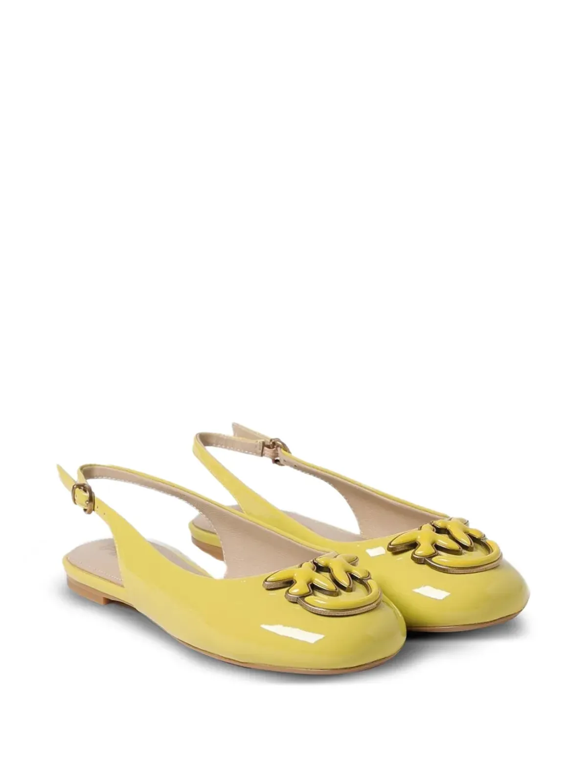 PINKO スリングバックエンベリッシュドフラットパンプス - 画像2