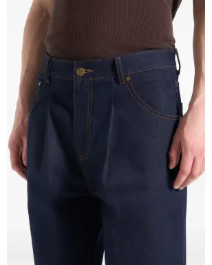 Manière De Voir Arnault boucle pleated jeans - Blue - サムネイル4