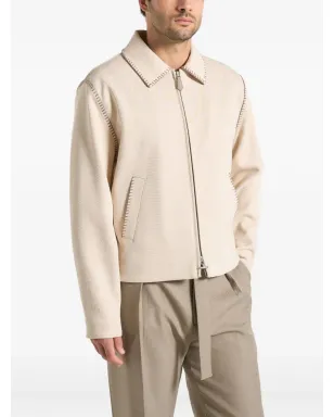 Maniére De Voir アレックス ボクシー ウィップスティッチ ツイル ジャケット - サムネイル3