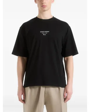 Manière De Voir サンフラワーズ ヴァン・ゴー プリント ブラック Tシャツ - サムネイル1
