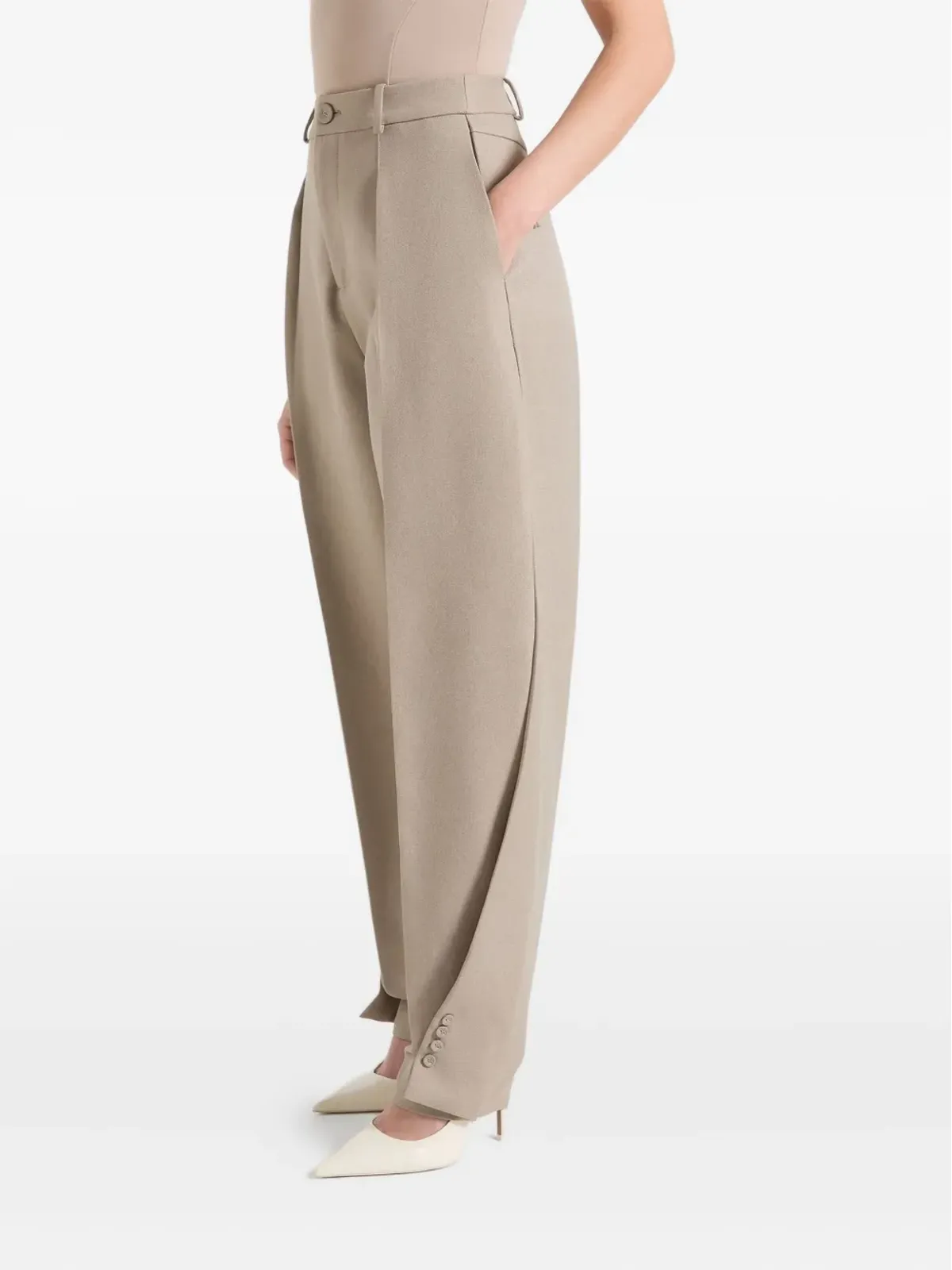Maniére De Voir Sophie Twist Leg テーラードパンツ - 画像3