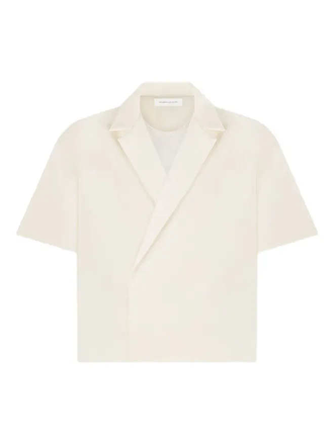 Manière De Voir Maniére De Voir Abel Boxy twill double-breasted shirtの商品画像