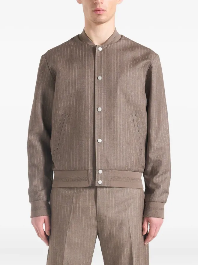Manière De Voir Maniére De Voir サヴィン ピンストライプ ボンバージャケットの商品画像