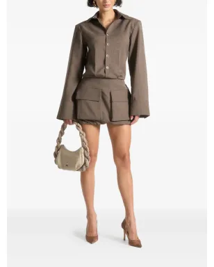 Maniére De Voir Laure Cargo shirt mini dress - サムネイル2