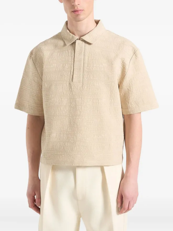Manière De Voir Manière De Voir Simon テクスチャード ポロシャツの商品画像