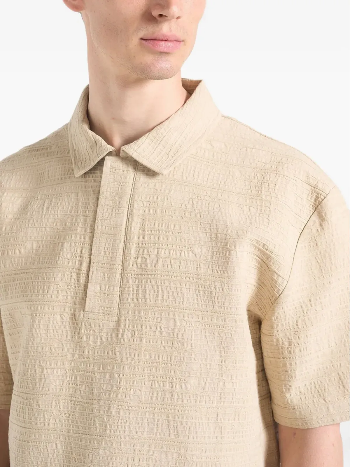 Manière De Voir Simon テクスチャード ポロシャツ - 画像4
