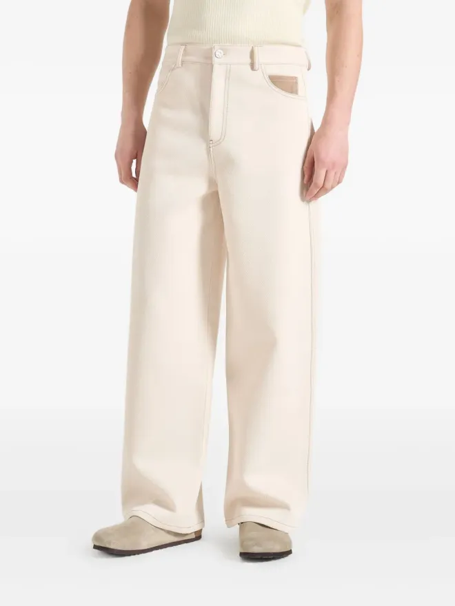 Manière De Voir Maniére De Voir Lazare ワイドレッグ ツイルジーンズの商品画像