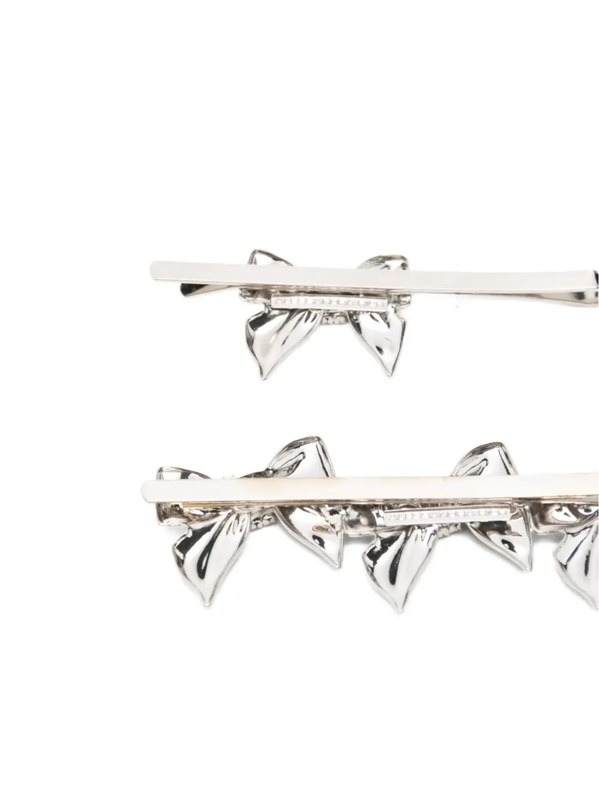 Alessandra Rich bow-embellished hair clips - Silver - 画像2