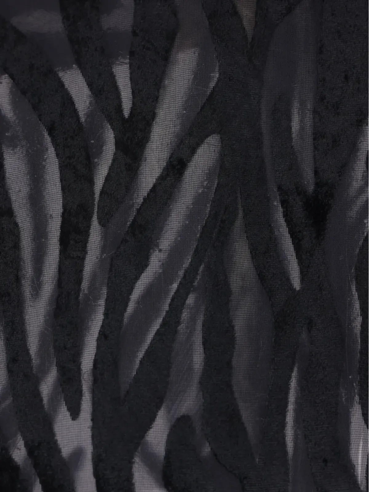 ISABEL MARANT zebra-pattern tie-neck shirt - Black - 画像3