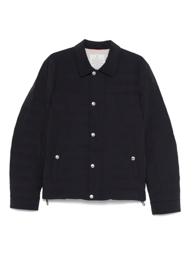 Brunello Cucinelli Brunello Cucinelli キルテッド ジャケット（スナップファスナー付き）の商品画像