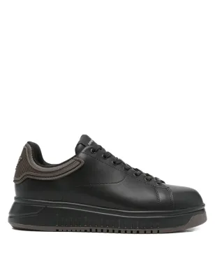 Emporio Armani リブパネルレザースニーカー - サムネイル1