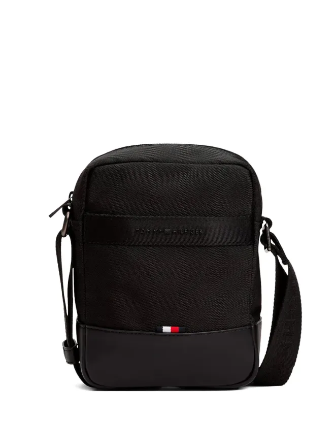 Tommy Hilfiger Tommy Hilfiger ロゴプレート付きショルダーバッグ ブラックの商品画像