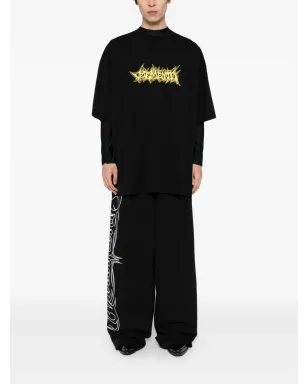 VETEMENTS ロゴプリントTシャツ ブラック - サムネイル2