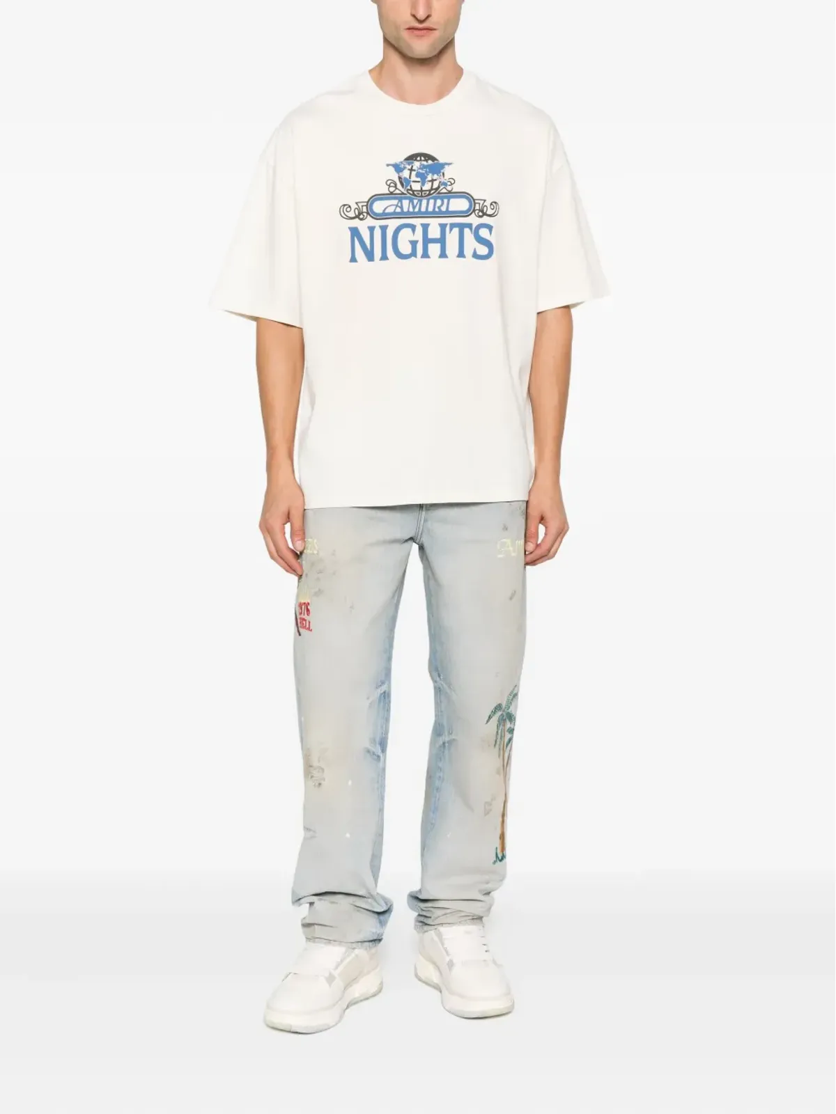 AMIRI Nights T-shirt - Neutrals - 画像2