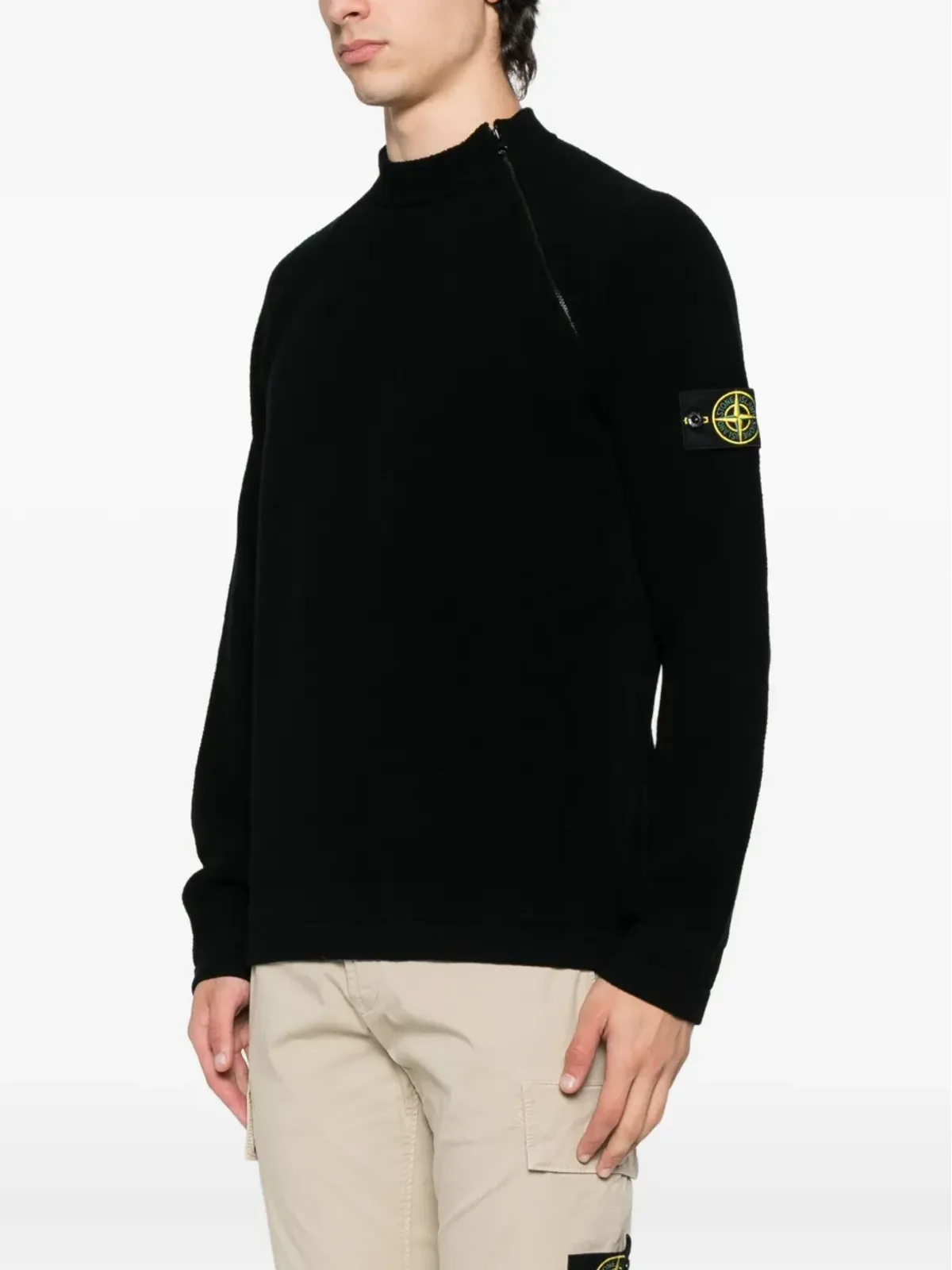 Stone Island サイドジップ ロゴパッチ ジャンパー - 画像3