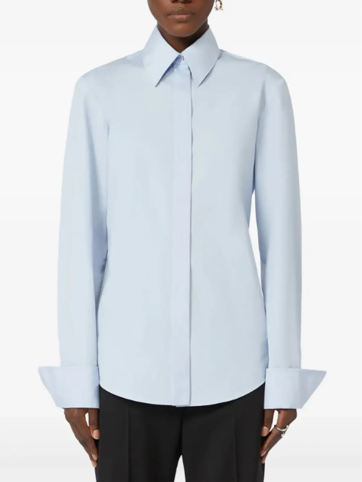 Sportmax ポプリンカフスシャツ - 画像4