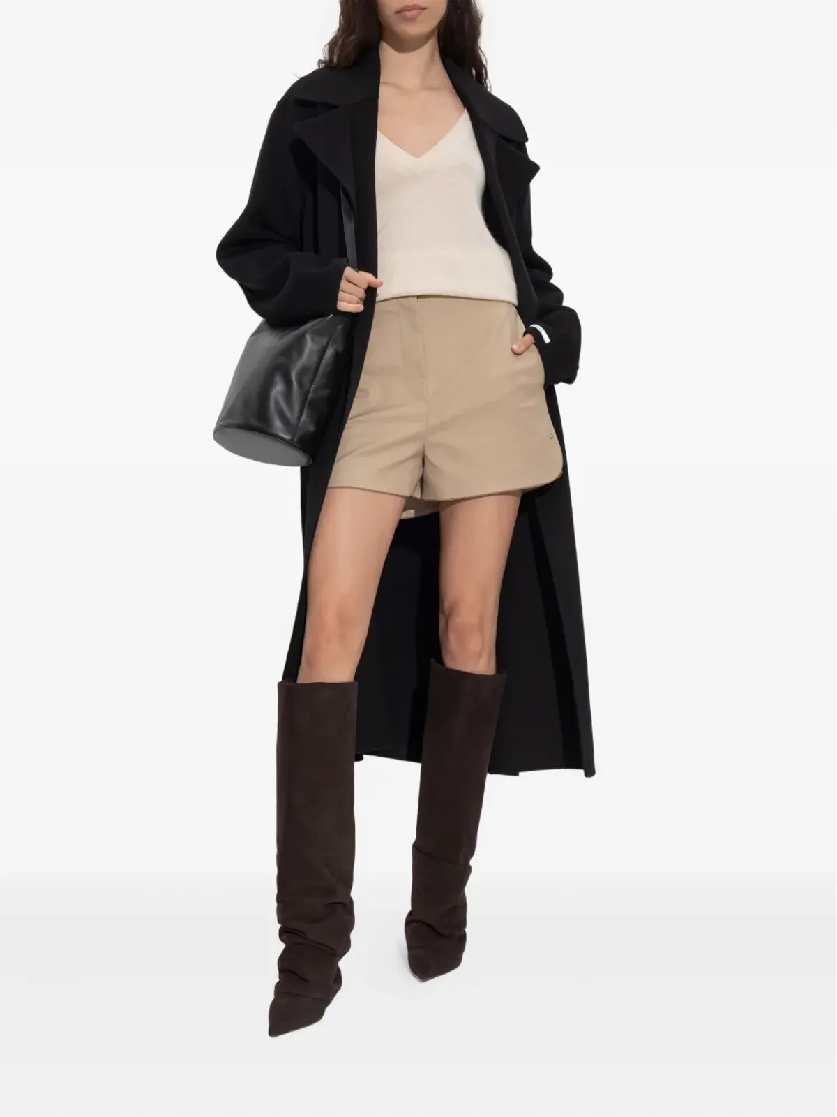 Max Mara オルビータ サイドシームディテール ショートパンツ - 画像2