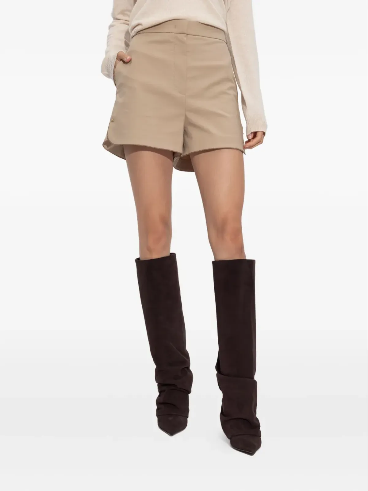 Max Mara オルビータ サイドシームディテール ショートパンツ - 画像3