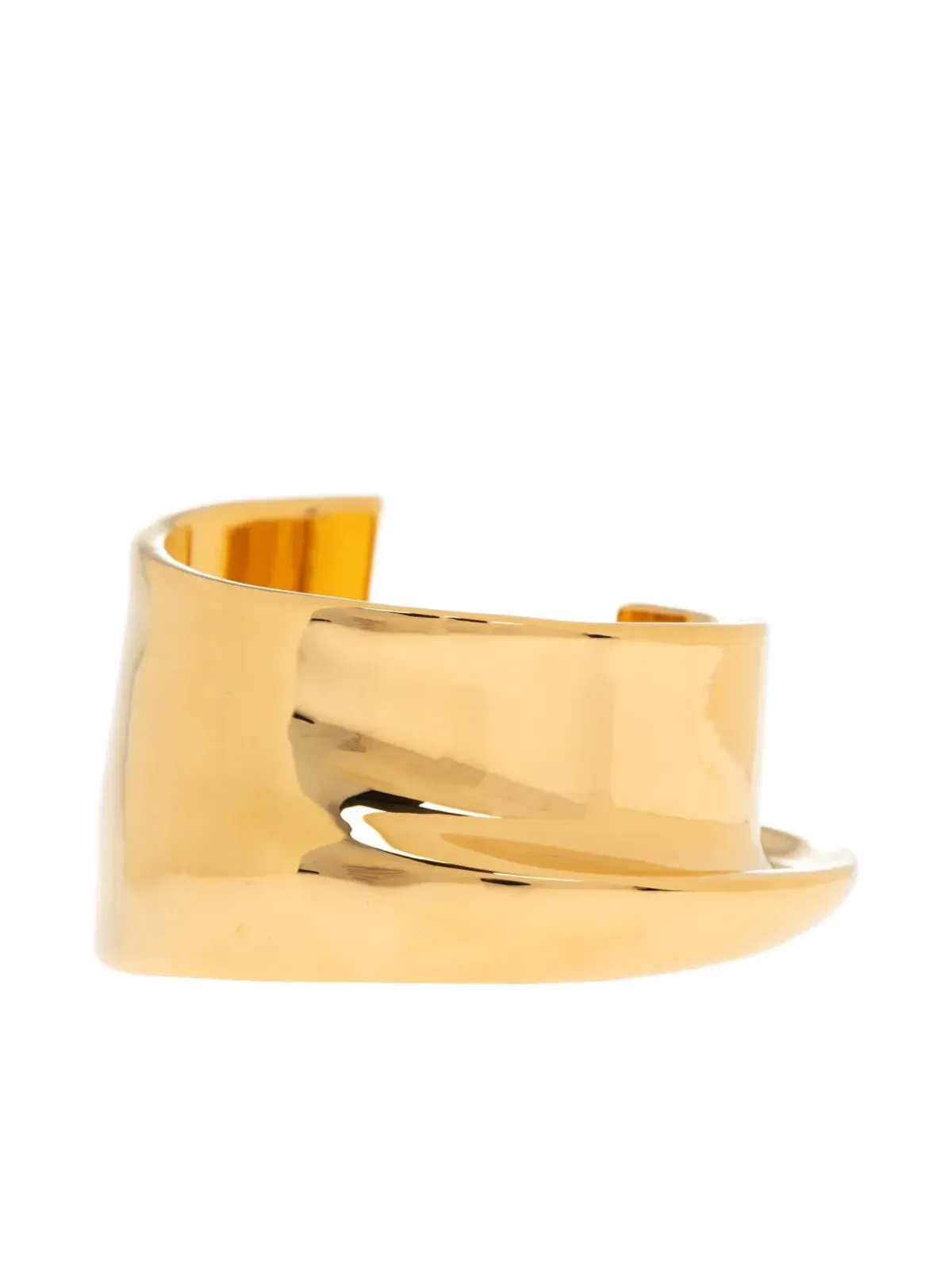 Jacquemus 曲線の金色ブレスレット - Yellow - 画像1