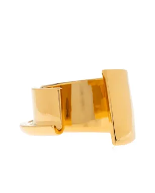 Jacquemus 曲線の金色ブレスレット - Yellow - サムネイル4