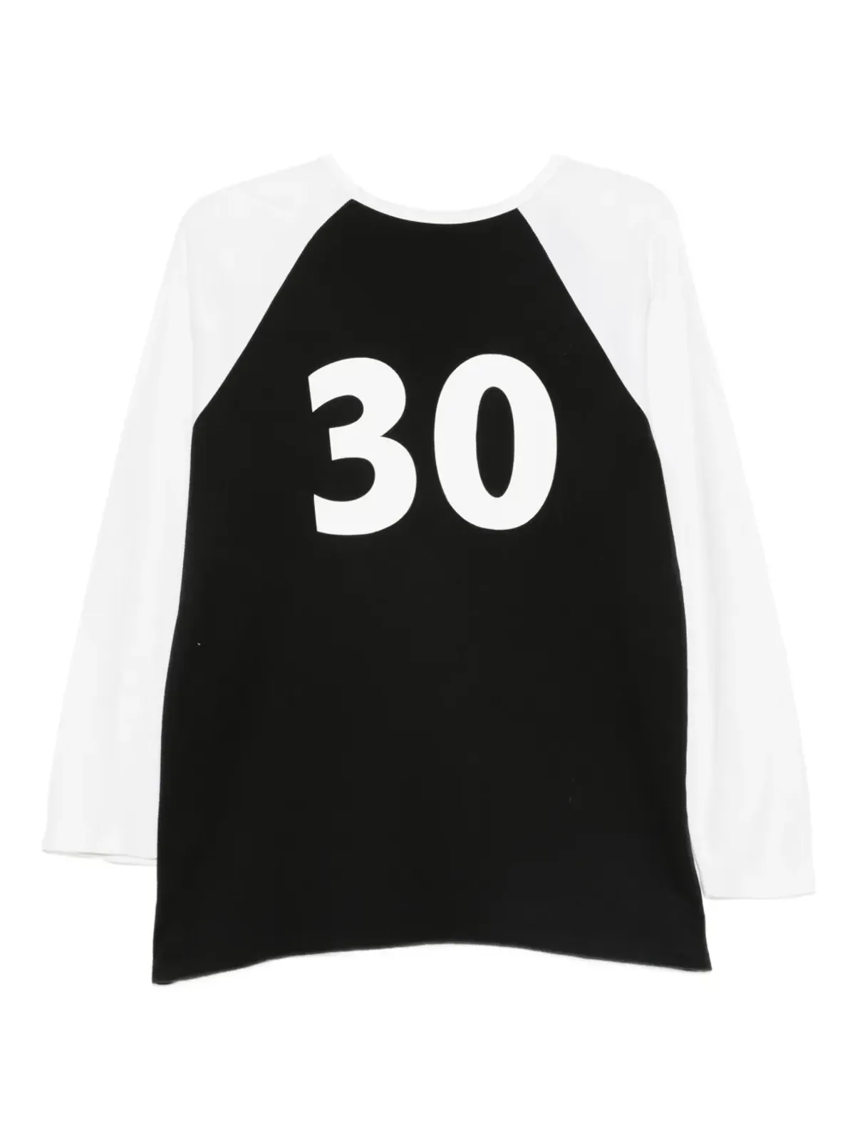 Yohji Yamamoto ビンテージ 2000s raglan-sleeve baseball T-shirt - Black - 画像2