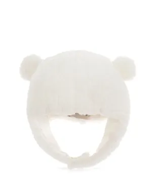 Moncler Enfant ベア耳付きニット帽（ホワイト） - サムネイル1