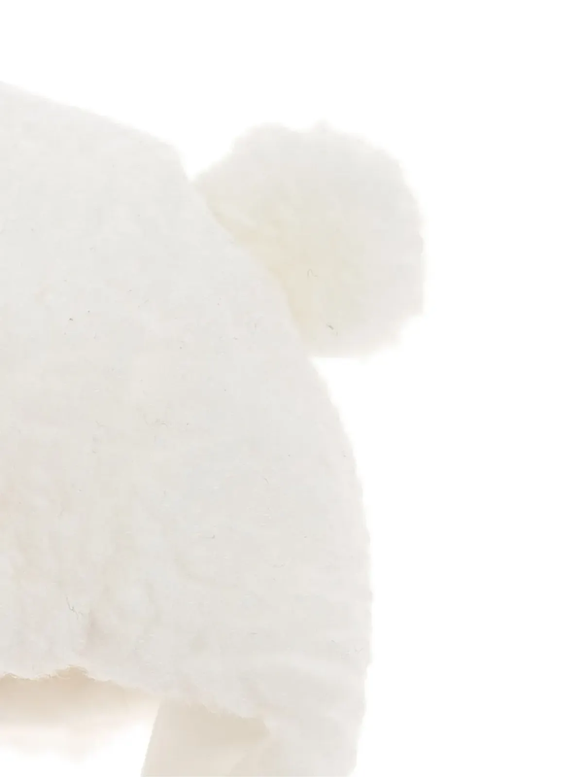 Moncler Enfant ベア耳付きニット帽（ホワイト） - 画像3