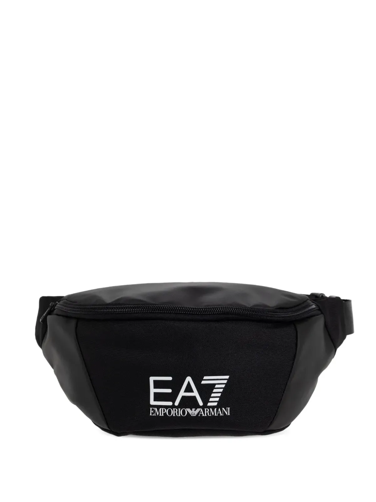 Ea7 Emporio Armani panelled logo-detail belt bag - Black - 画像1