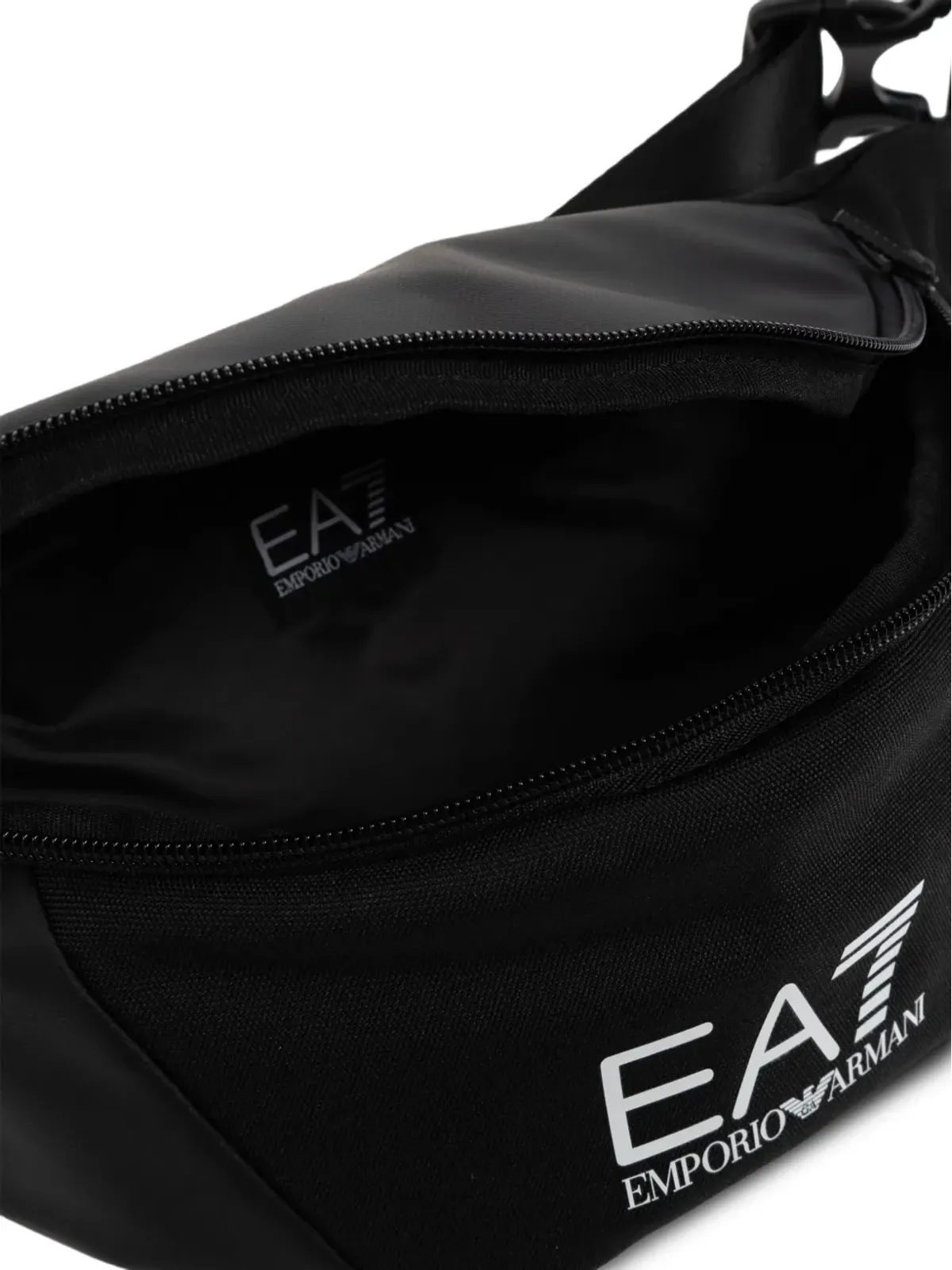 Ea7 Emporio Armani panelled logo-detail belt bag - Black - 画像5