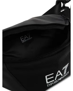 Ea7 Emporio Armani panelled logo-detail belt bag - Black - サムネイル5