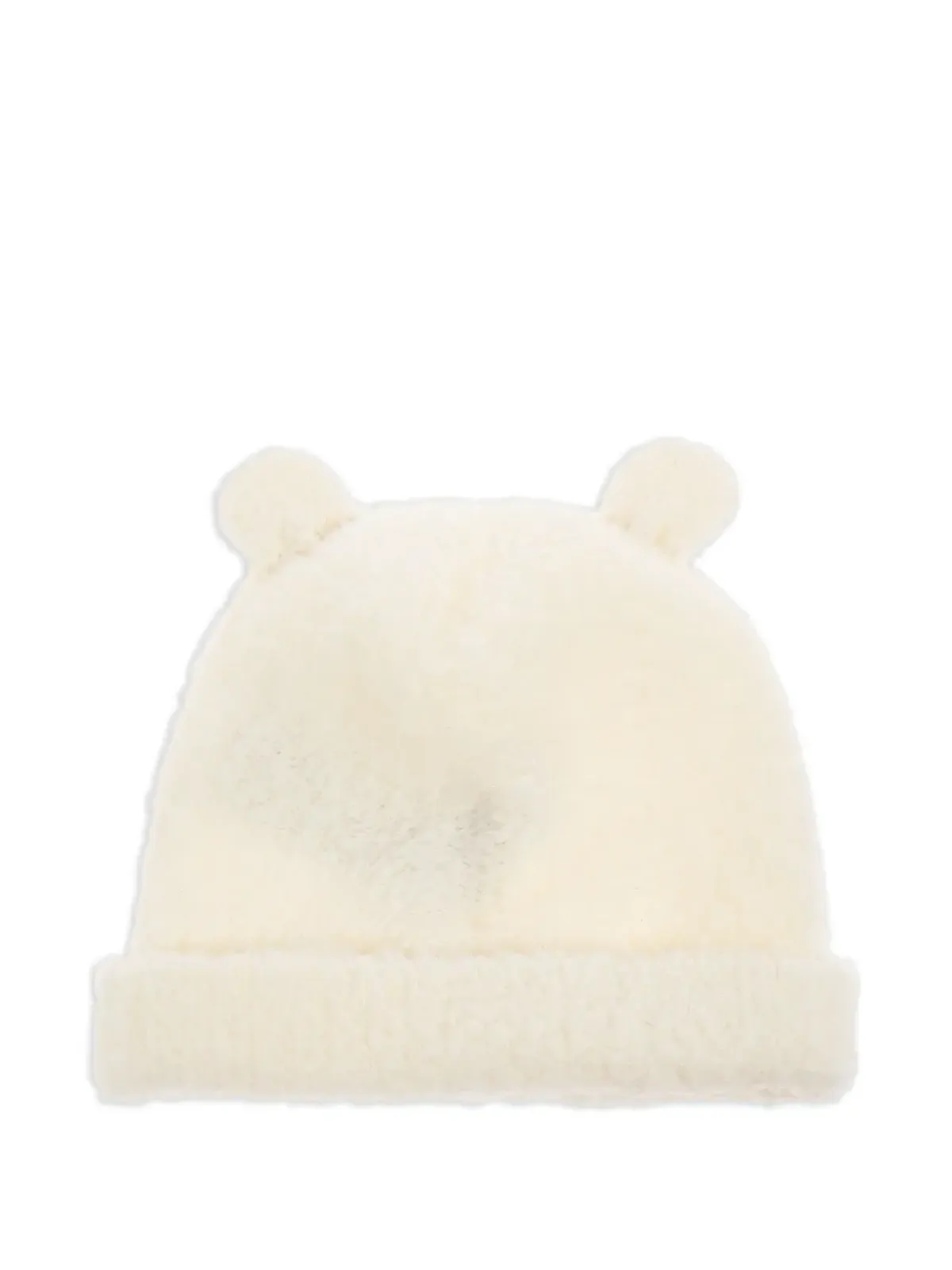 Moncler Enfant 耳付きウール帽子 - White - 画像2