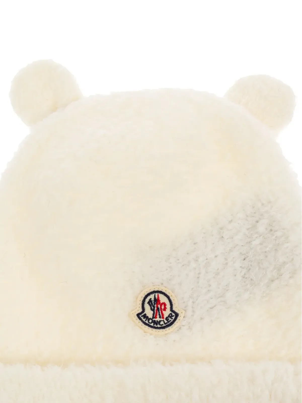 Moncler Enfant 耳付きウール帽子 - White - 画像3