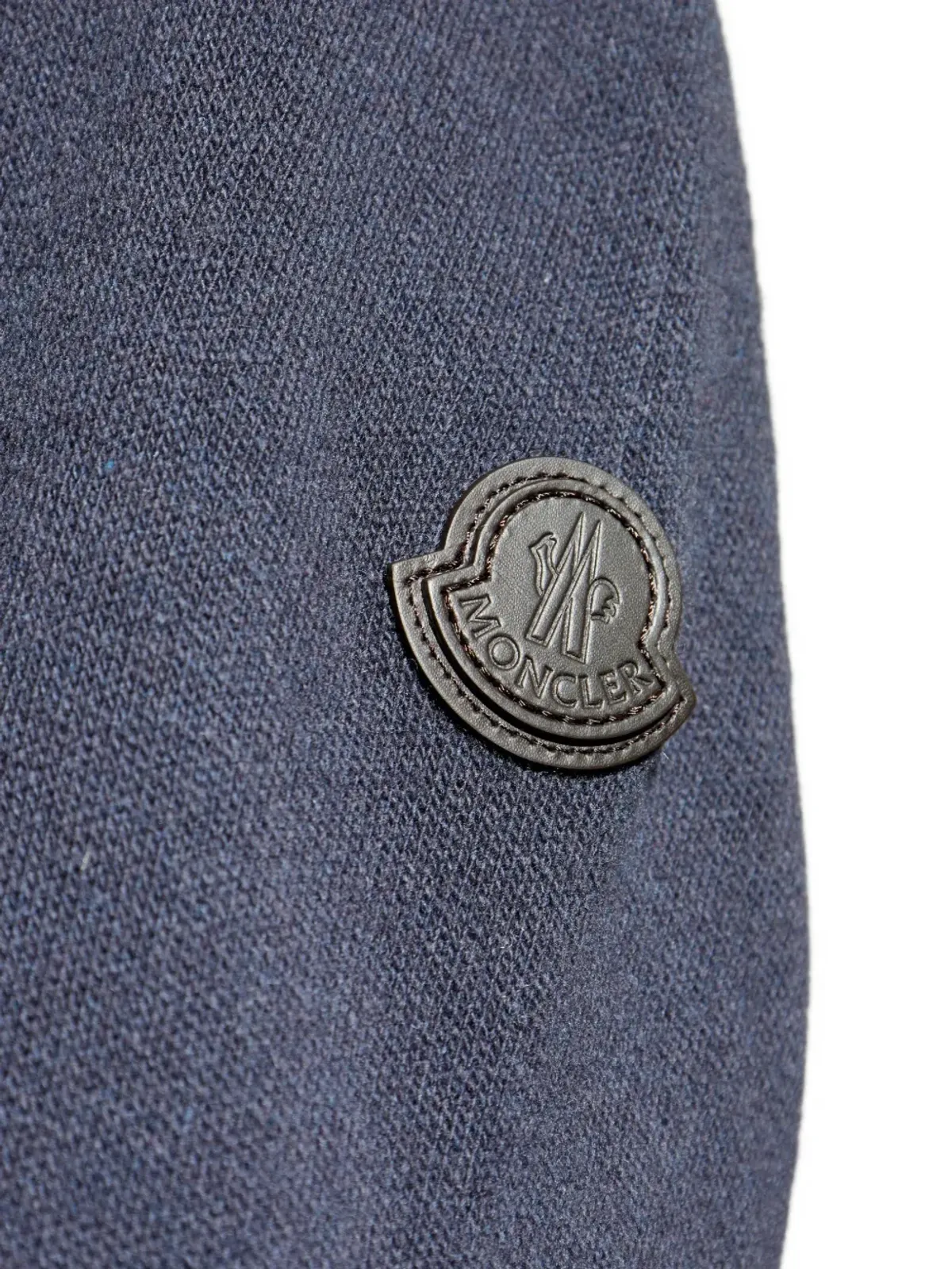Moncler キルテッドニットパネルドカーディガン ブルー - 画像5