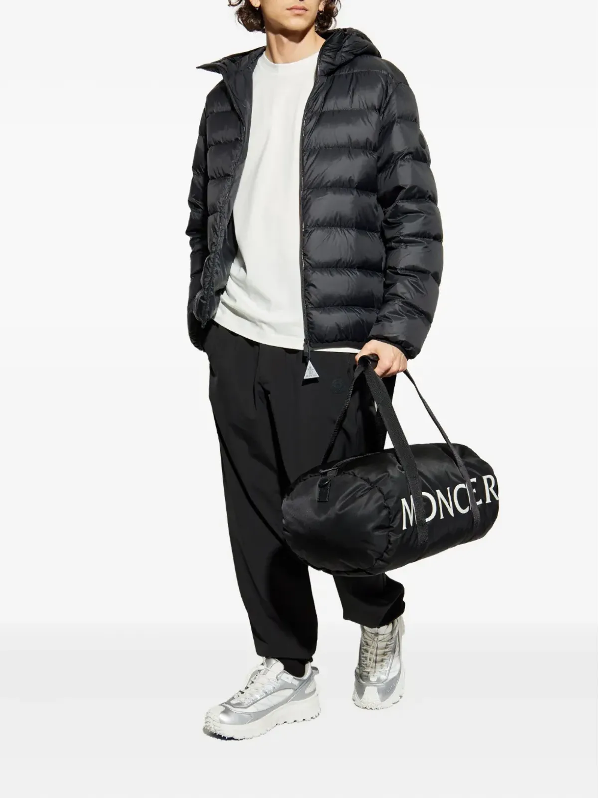 Moncler ロゴパッチ エラスティックアンクル トラックパンツ - 画像2
