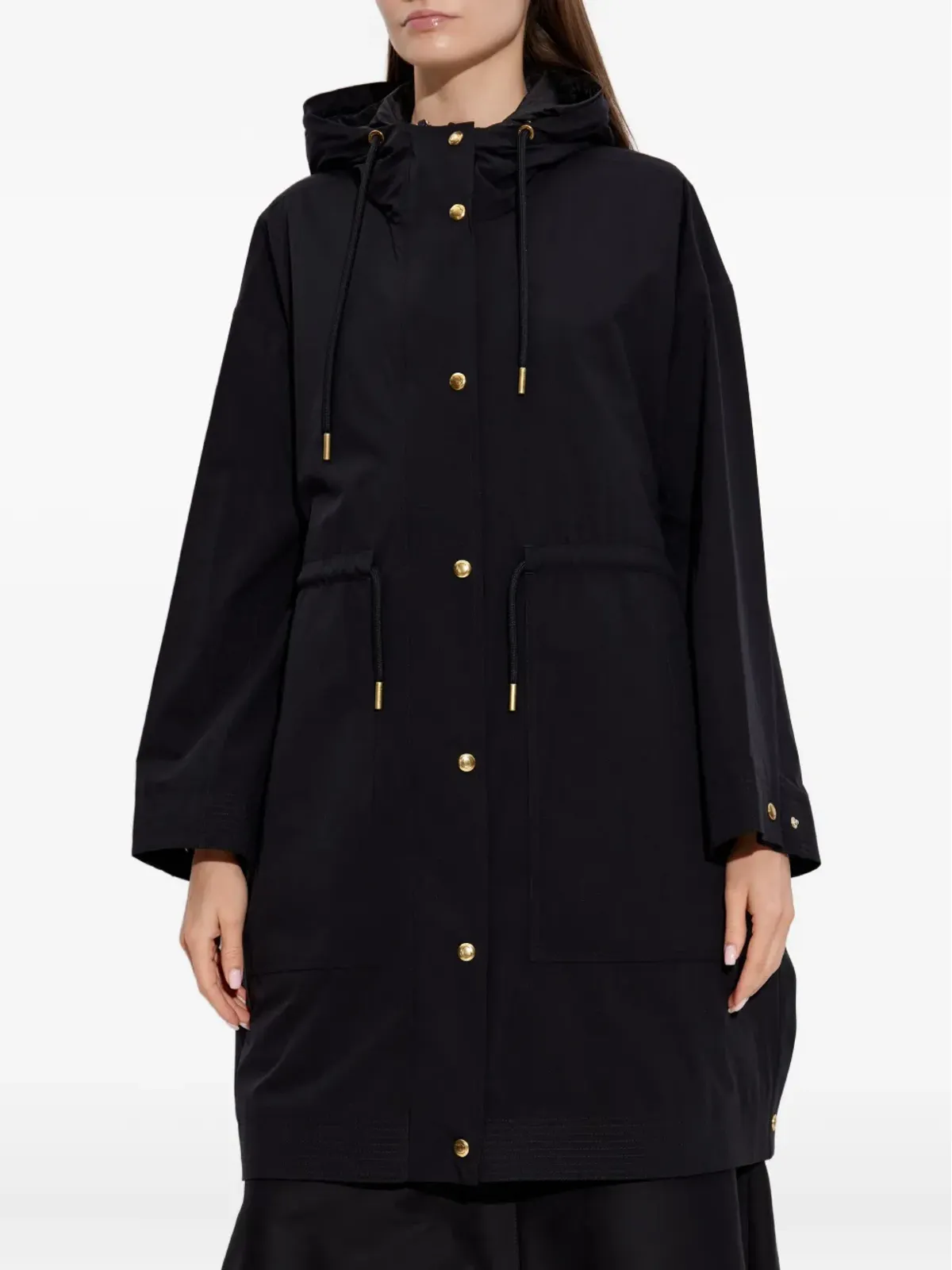 Moncler 取り外し可能なライニング付きパーカコート（ブラック） - 画像3