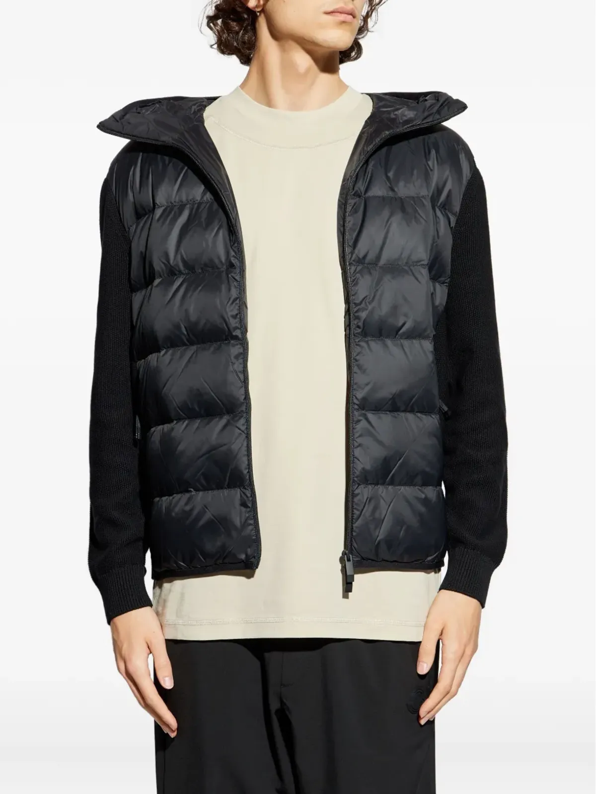 Moncler パネルデザインのフード付きジャケット - 画像3