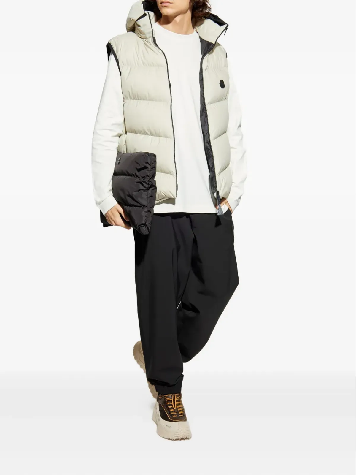 Moncler ロゴパッチ長袖Tシャツ - 画像2
