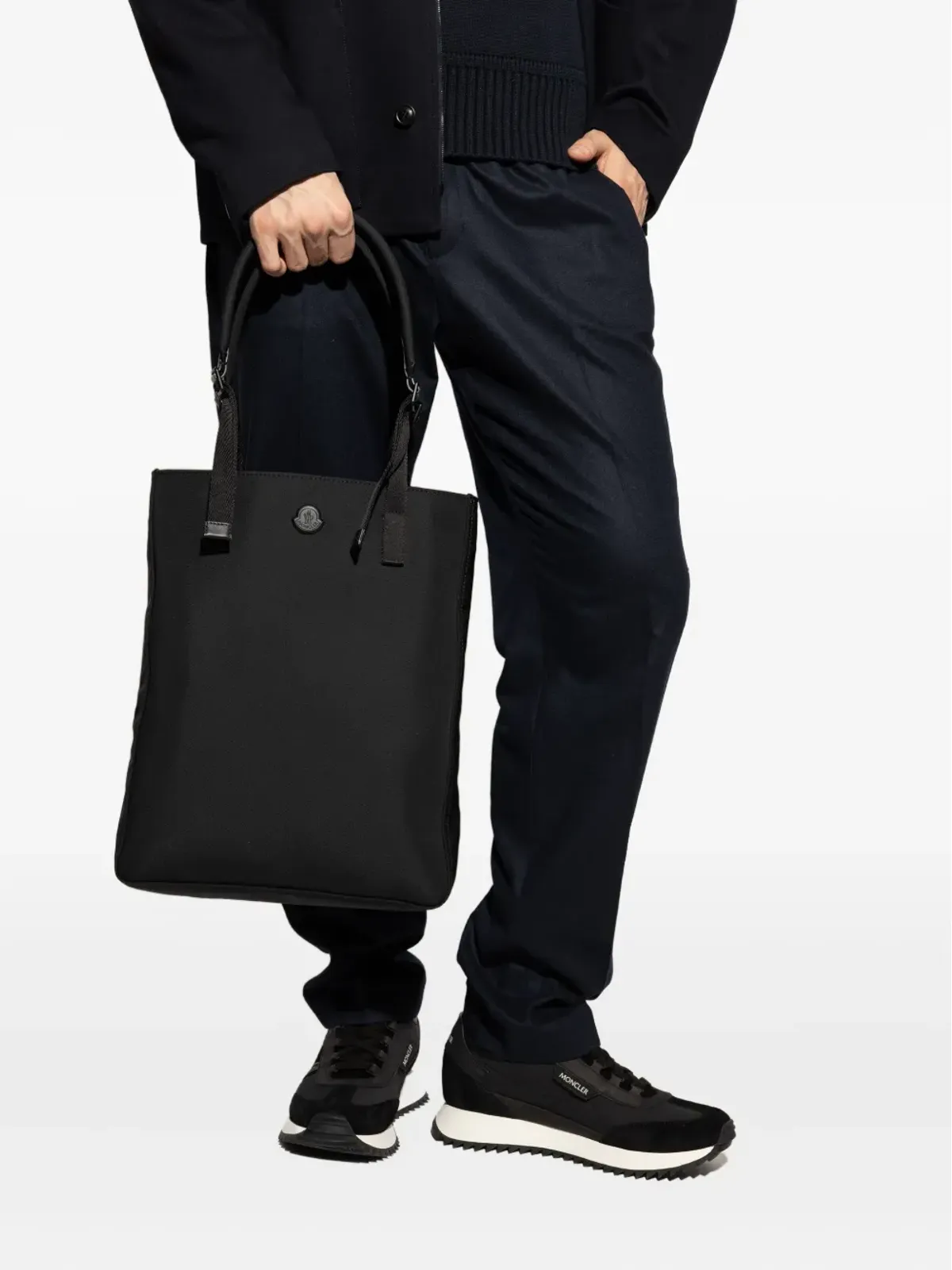 Moncler Pierrick ロゴパッチ トートバッグ - 画像2