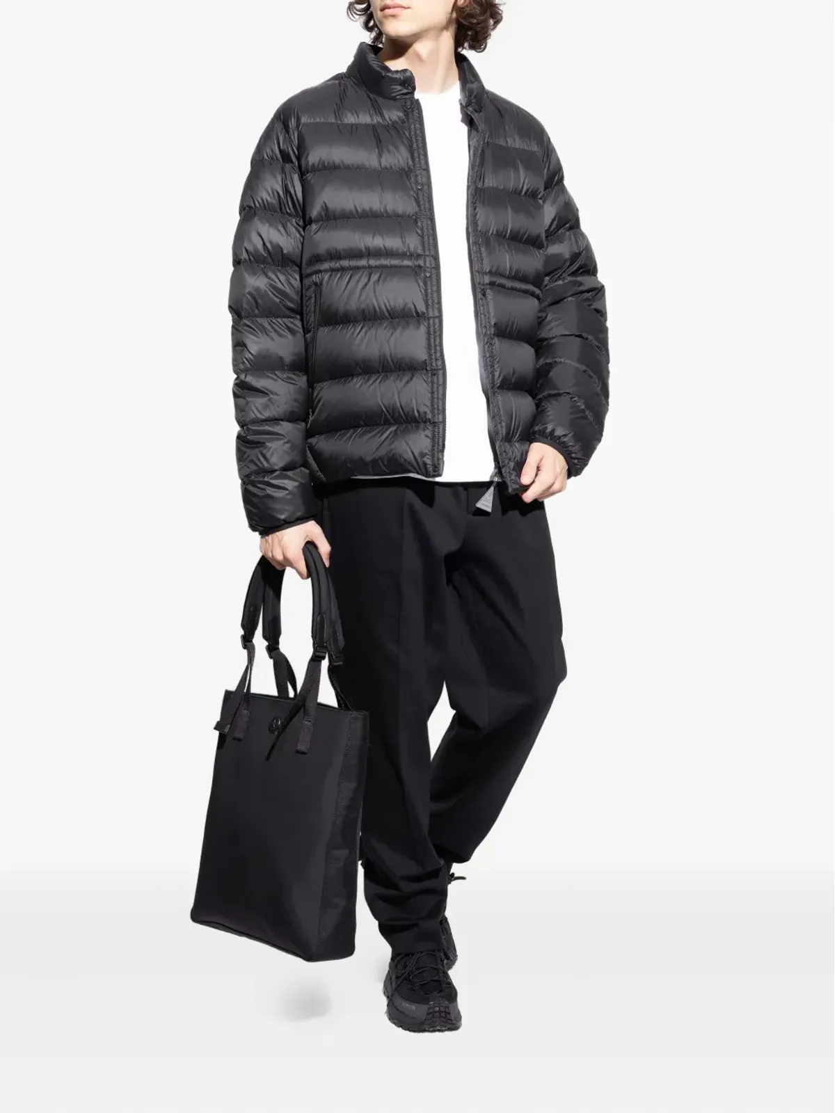 Moncler 編み込みパネル レースアップ トレーナー - 画像3