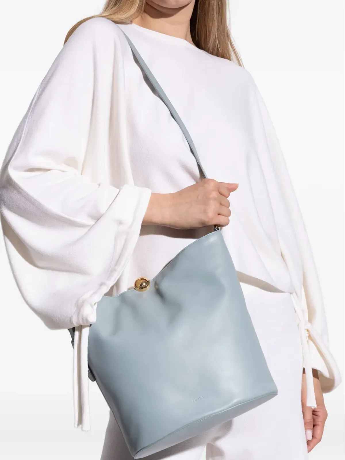 Furla Sfera レザーショルダーバッグ - 画像5