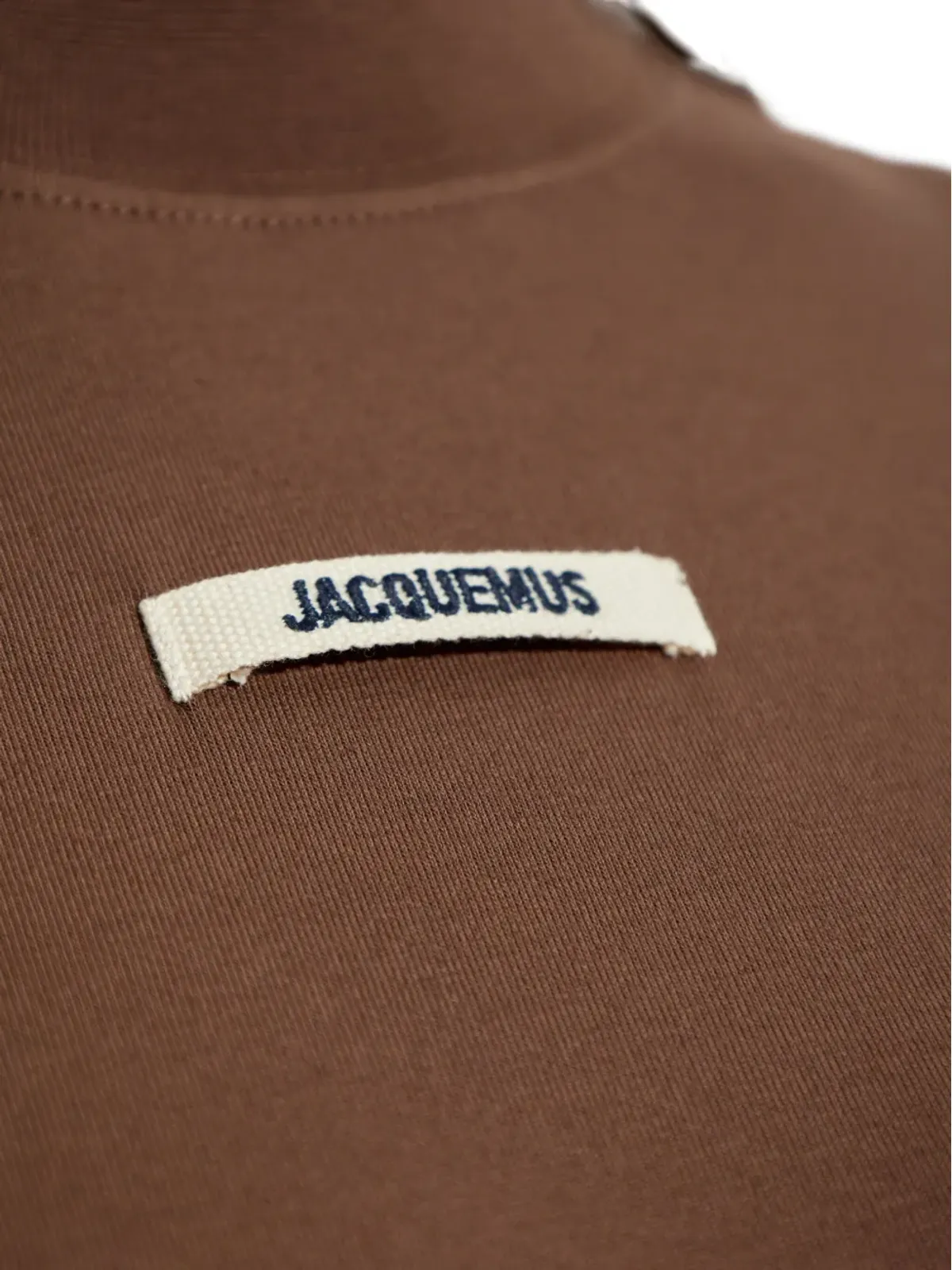 Jacquemus グログラン ロゴパッチ Tシャツ - ブラウン - 画像5