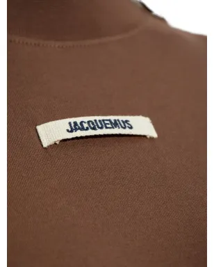 Jacquemus グログラン ロゴパッチ Tシャツ - ブラウン - サムネイル5
