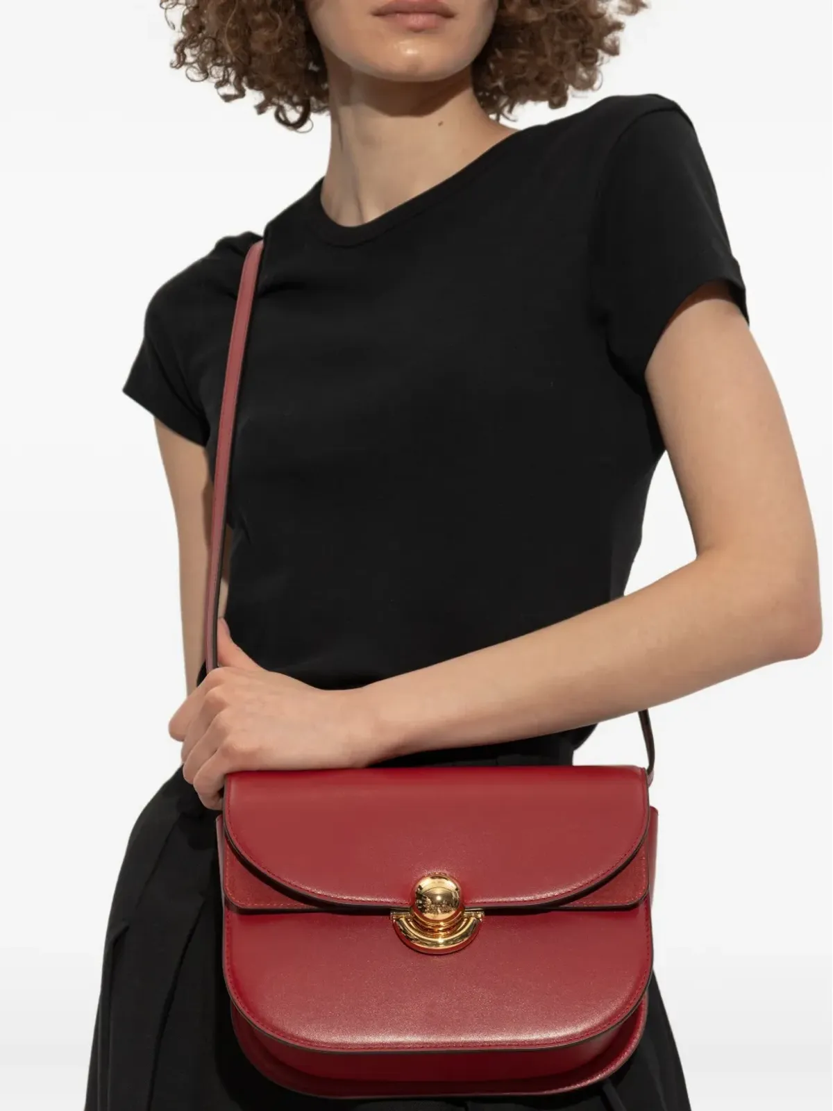 Furla Sfera 曲線フラップ クロスボディバッグ - 画像2