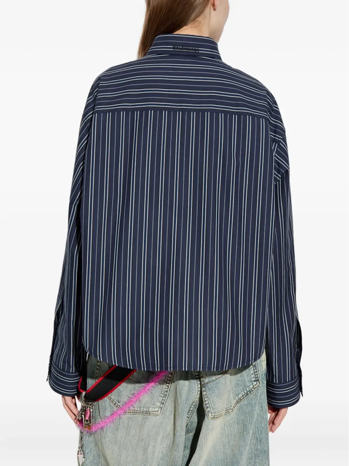 Balenciaga ストライプ柄ボタンアップシャツ - 画像4
