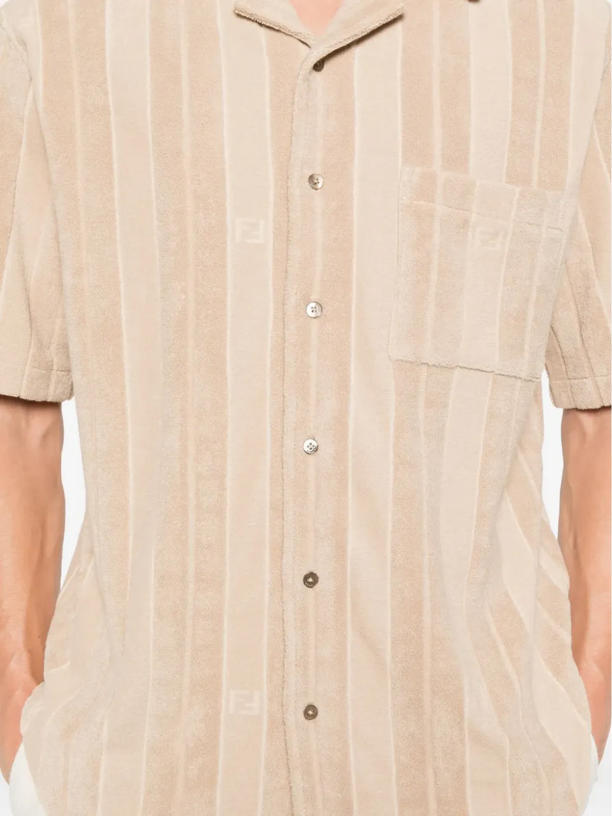 FENDI ストライプコットンシャツ - 画像5