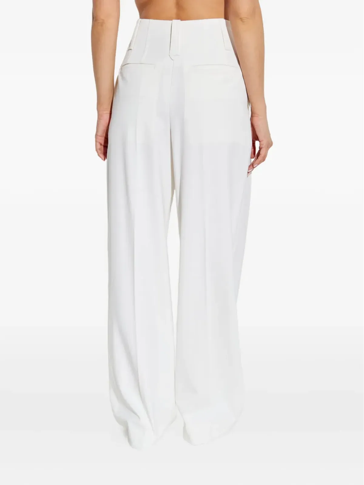 Victoria Beckham プリーツ入りワイドパンツ - 画像4