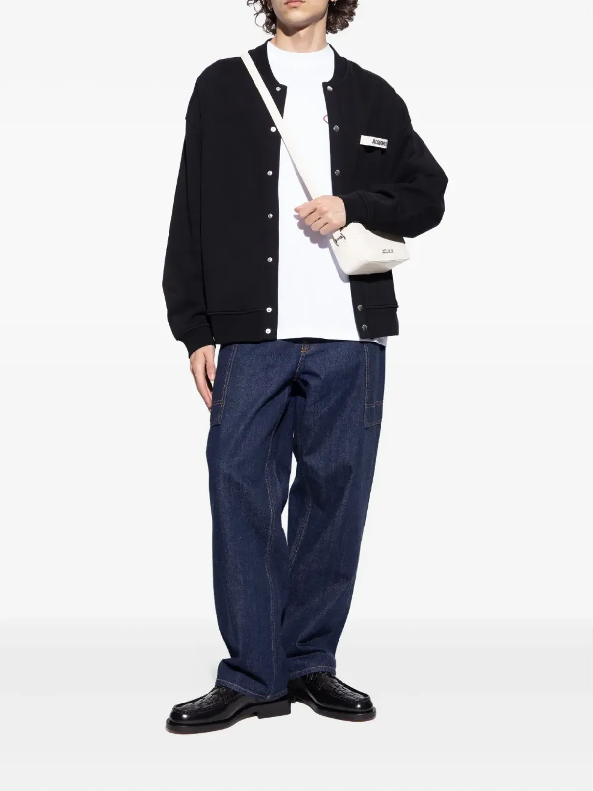 Jacquemus 編み込みレザー レースアップシューズ - ブラック - 画像5