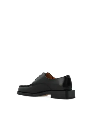 Jacquemus 編み込みレザー レースアップシューズ - ブラック - サムネイル3
